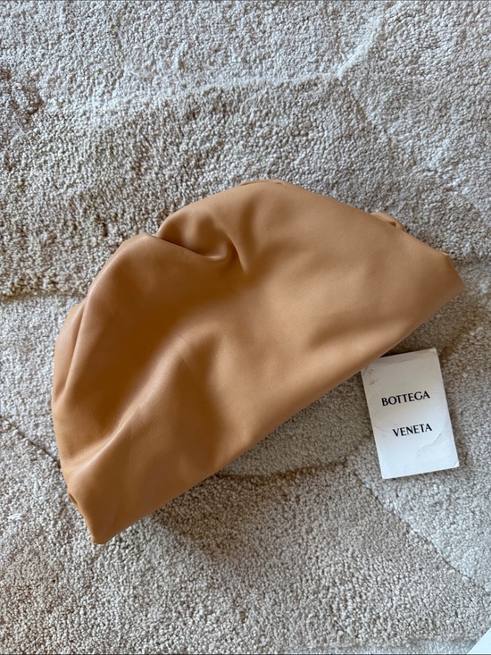 Bottega Veneta Accessories - Bottega Veneta Tan Leather Pouch Clutch